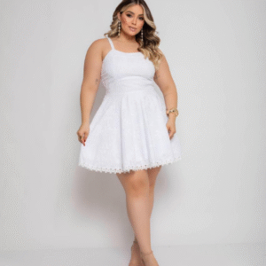 Vestido Curto de Laise Feminino